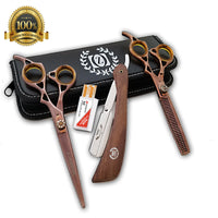 Barber Shears Hairdressing 3 pcs set Professional Salon Hair Cutting Scissors - Liberty Beauty Supply