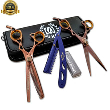 Load image into Gallery viewer, New Hair Cutting Thinning Scissors Barber Shears Hairdresser set TIJERAS RAPADA - Liberty Beauty Supply