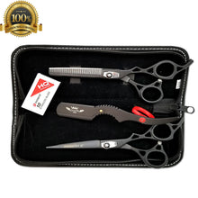 Load image into Gallery viewer, Professional Barber Shears Hair Cutting &amp; Thinning Scissors Hairdressing Set 6&quot; - Liberty Beauty Supply