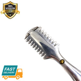 Razor Comb Double-edge Razor Blades Manual Hair Cutting Thinning Barber Comb - Liberty Beauty Supply