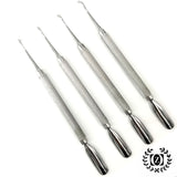 4 Pcs Beauty Nail Care Cuticle Pusher Spoon Trimmer File Manicure Pedicure Tools - Liberty Beauty Supply