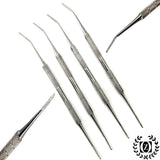 New Nail Pusher Cuticle Remover Manicure Pedicure Stainless Steel Set of 4 Tools Salon Oil Cleaner - Liberty Beauty Supply