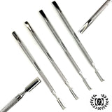 Cuticle Pusher Spoon Trimmer File Tools 4 Pcs Beauty Nail Care Manicure Pedicure Tool Salon Cleaner - Liberty Beauty Supply