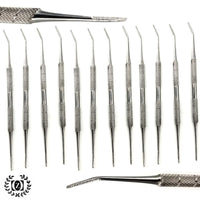 12 pcs Cuticle Nail Pusher Spoon Remover Stainless Steel Manicure Care Tool Salon Pedicure Cleaner - Liberty Beauty Supply