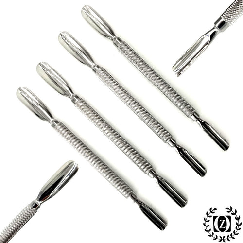Cuticle Pusher Spoon Trimmer File Tools 4 Pcs Beauty Nail Care Manicure Pedicure Tool Salon Cleaner - Liberty Beauty Supply
