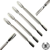 Cuticle Pusher Spoon Trimmer File Tools 4 Pcs Beauty Nail Care Manicure Pedicure Tool Salon Cleaner - Liberty Beauty Supply