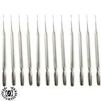 Set of 12 New Nail Pusher Cuticle Remover Manicure Pedicure Stainless Steel Tool Salon - Liberty Beauty Supply