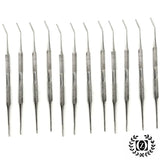 12 pcs Cuticle Nail Pusher Spoon Remover Stainless Steel Manicure Care Tool Salon Pedicure Cleaner - Liberty Beauty Supply