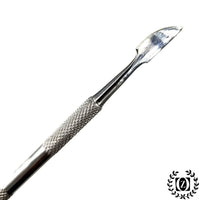 SET of 4 Pedicure Manicure Set. Nail Cuticle Spoon Pusher Remover Care Tool Salon Accessories Steel - Liberty Beauty Supply