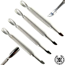 Cargar imagen en el visor de la galería, SET of 4 Pedicure Manicure Set. Nail Cuticle Spoon Pusher Remover Care Tool Salon Accessories Steel - Liberty Beauty Supply