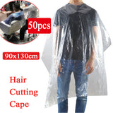 50 PCS Disposable Hair Cutting Capes Hairdressing Barber Apron Dyeing Gown Cloak